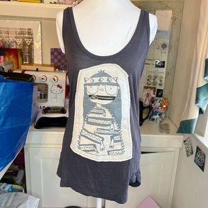 Marc By Marc Jacobs Zipper Mouth Tank Top XS